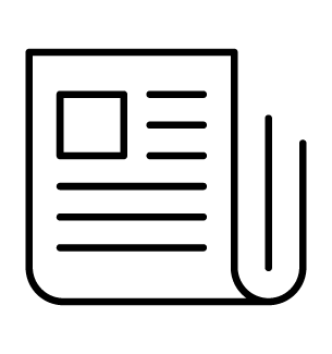 black line icon - magnifying glass (search)
