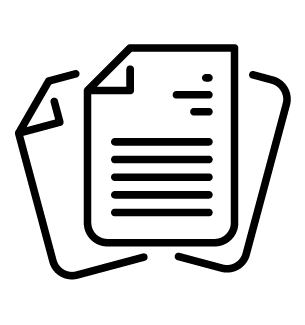 black line icon - resources